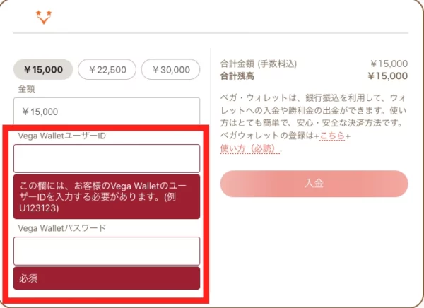 電子マネーを使った遊雅堂の入金方法の手順3