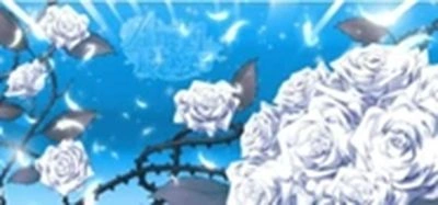 エンジェルローズボーナス終了画面：薔薇の花+ロゴ表示 
