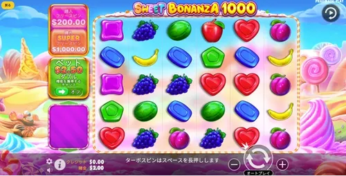 エンパイアカジノのおすすめゲーム：スイート・ボナンザ1000