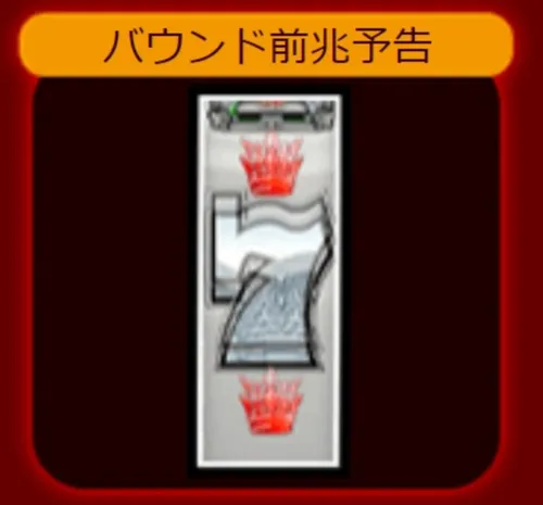 チェックメイトのバウンドストップ予告画面